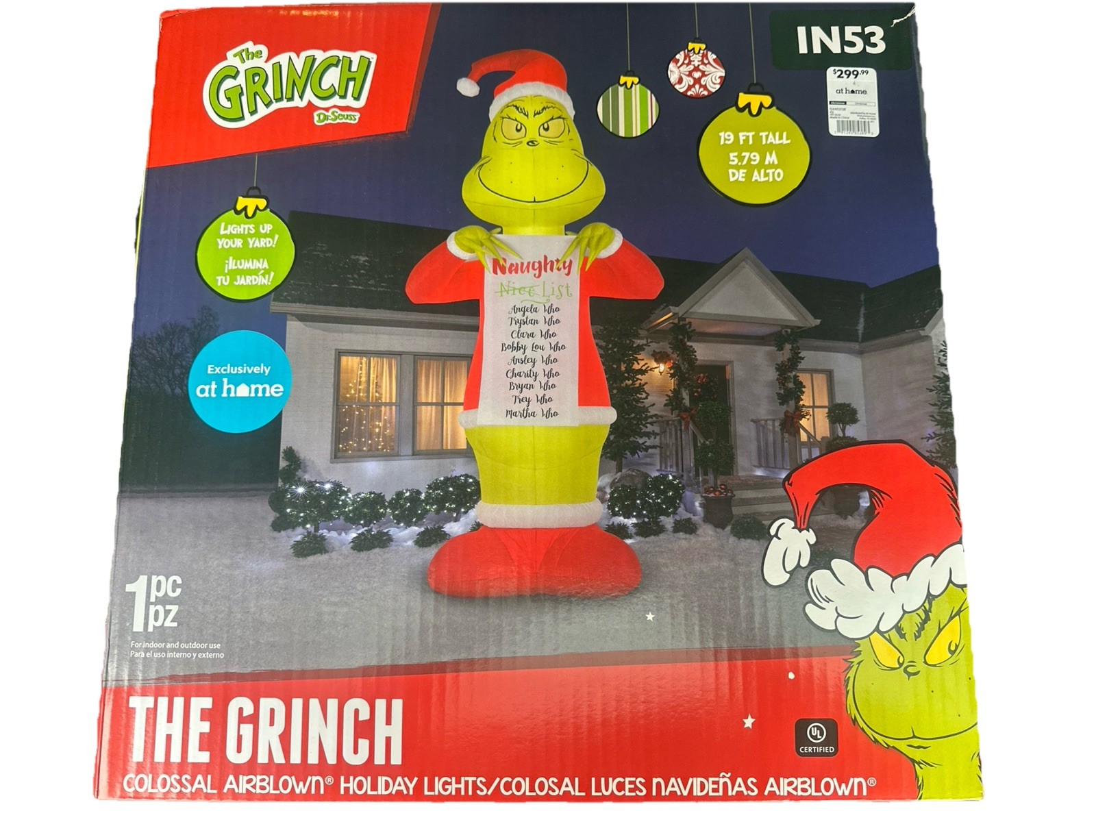 Gemmy 2025 19ft Colossal Grinch Christmas Airblown Inflatable | eBay
