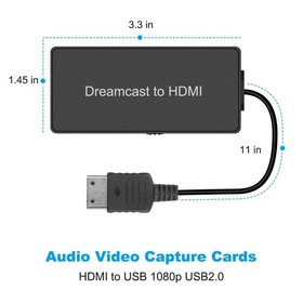 Y.D.F Dreamcast to HDMI Converter Supports 16:9/4:3 Switching, HD Link Cable ...