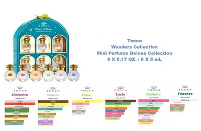 6 PC Tocca Wonders Collection Eau de Parfum Splash Dabber 6 X 0.17 OZ NIB