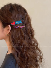 2PCS Cute Vintage Snap Hair Clips Set for Girls, Heart/Polka Dot/Dog Pat