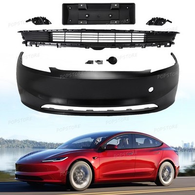 Complete Front Bumper Grille Set 6pcs For 2023+ Tesla Model 3