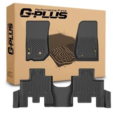 Custom Tpe Floor Mats Cargo Liner For Jeep Wrangler Jk 4d 2013-2018 3pc Black
