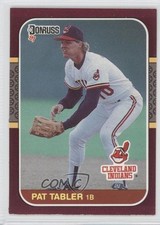 1987 Donruss Opening Day Box Set Pat Tabler #107 0b5
