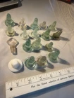 Glass Bottle Stoppers Old Vintage Clear Green Aqua Opaque Milk White Etc Lot /18