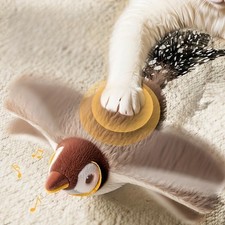 Electronic Interactive Flying Bird Cat Toys USB Pet Simulation Sparrow Toy