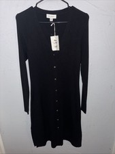 Free Assembly Size Medium V-Neck Long Cardigan Sweater