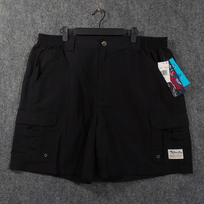 Bimini Bay Outfitters Cargo Shorts Mens 42 Black Nylon Outdoor BloodGuard Gear