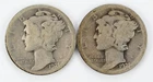 1921 1921-D Mercury Silver Dimes 10c Lot of 2