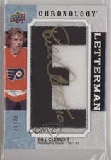 2018-19 Chronology Letterman Letter Relics 18/20 Bill Clement Patch Auto 0c3