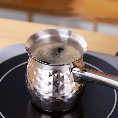 2x Haushalt Küche Türkische Kaffeekanne Schmelzkanne Kaffeemaschine