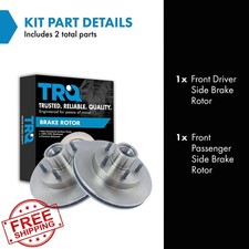 TRQ Front Vented Brake Rotors Set Chevy Blazer S10 GMC Jimmy Sonoma 1991-2000