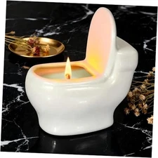 Toilet Shaped Scented Candles,Funny Gag Gift for Women & Jasmine flavor