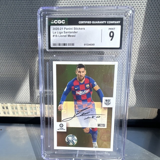 Panini 2020 Colecciones Este La Liga Lionel Messi #16 FC Barcelona CGC 9