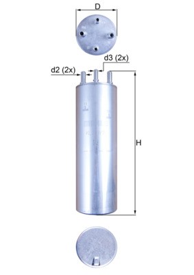 Mahle KL 229/11 fuel filter for VW