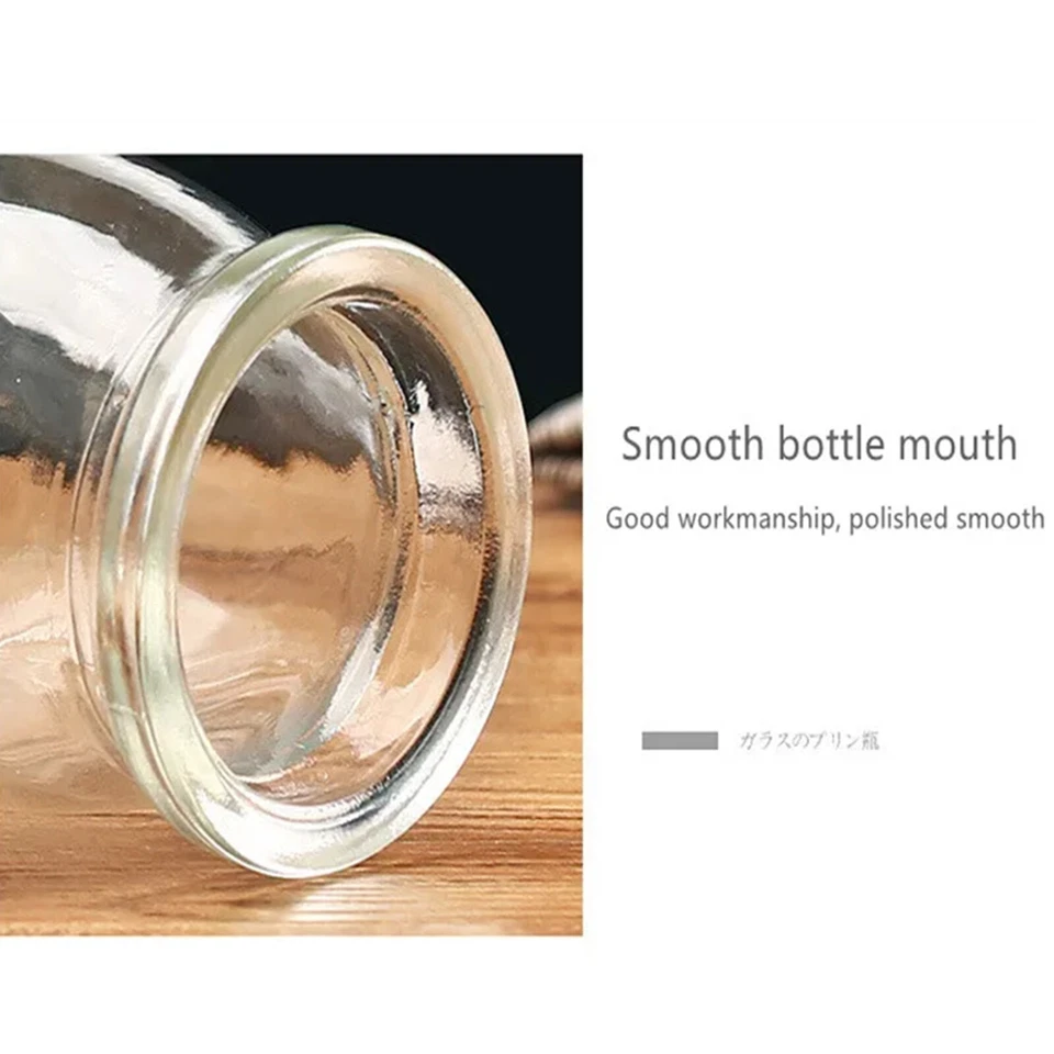 200ML Glass Favor Jar With Cork Lid DIY Wishing Wedding Decor Pudding Bottle Set - image 2 of 4