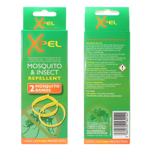 Xpel Mosquito Bands Insect Repellent Protection 2 / 4 / 6 / 8 Pack