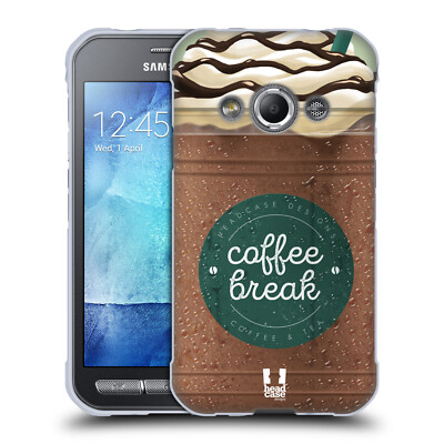 HEAD CASE DESIGNS COFFEE CUPS SOFT GEL CASE FOR SAMSUNG PHONES 4