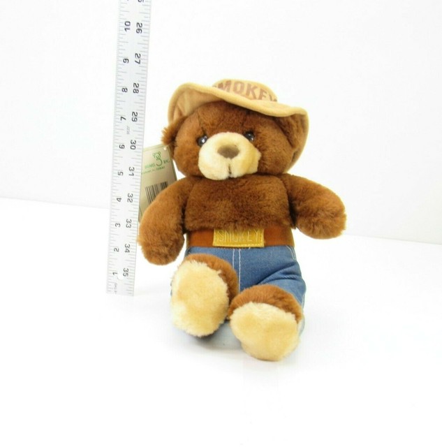 Vintage 1985 Smokey Bear Plush Toy 14 Inch US Forest Service With Tags for sale online | eBay