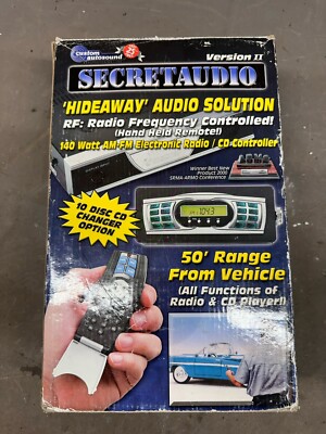Secret Audio System Custom Autosound Classic Car Hot Rat Rod AM/FM/CD Control