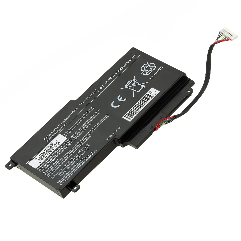 MB DISTRIBUZIONE Batteria NERA 14.4-14.8 V 2600 mAh per toshiba Satellite L50-A-1D6