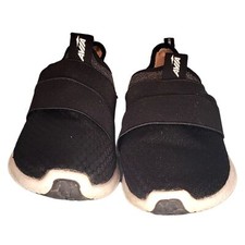 AVIA Black  Gray Fabric Upper Slip On Sneakers Women's Size 6 Memory Foam