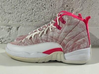 NEW Nike Air Jordan 12 Retro Arctic Pink Punch White 510815-101 GS Sz 5.5Y
