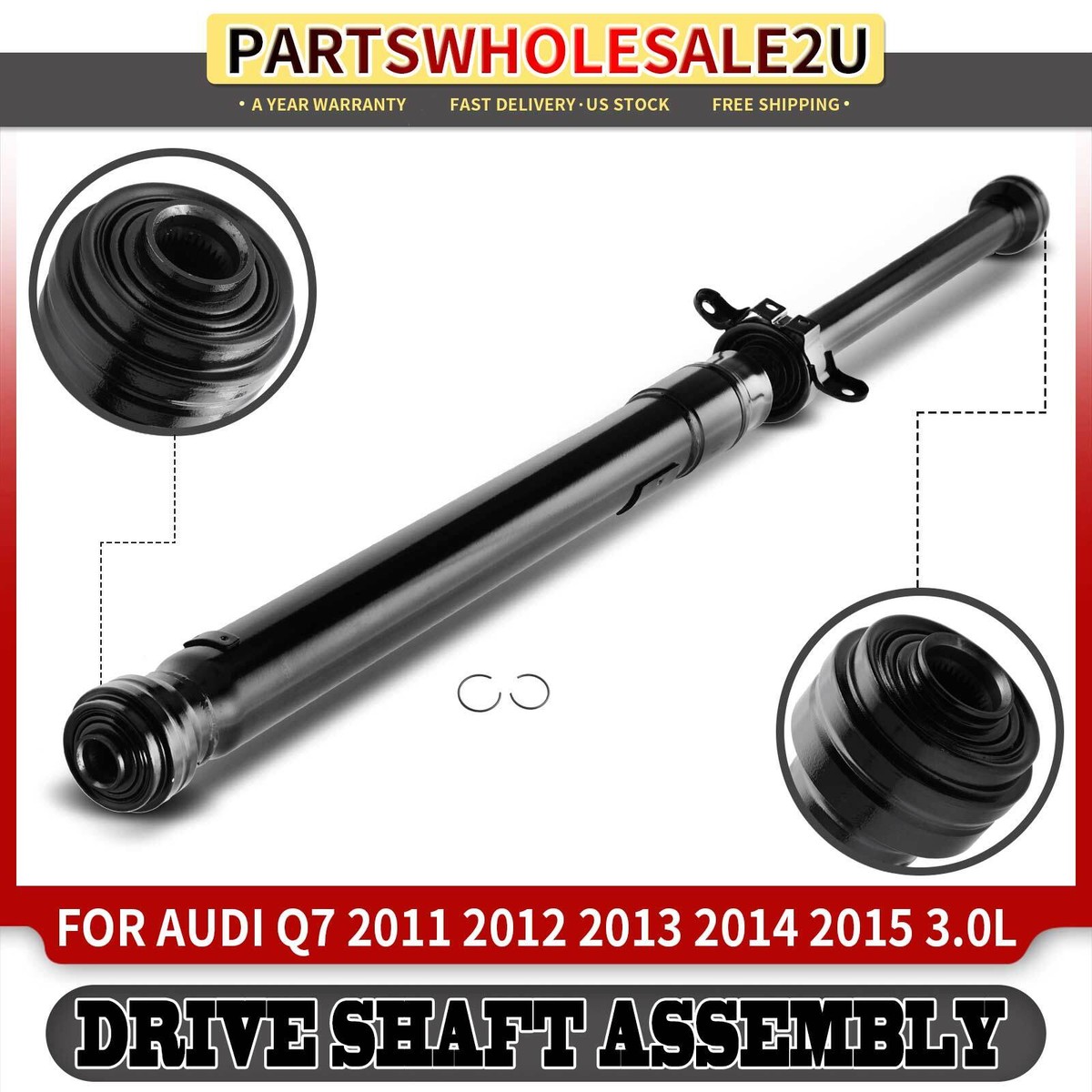 Rear Driveshaft Prop Shaft for Audi Q7 2011 2012 2013-2015 3.0L