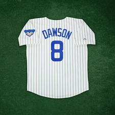 Andre Dawson 1958 Chicago Cubs Men's Ivory Cooperstown Home Jersey w/ Patch