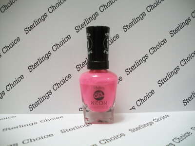 Sally Hansen Miracle Gel Neon Nail Polish Step 1 #050 Fuchsia Fever