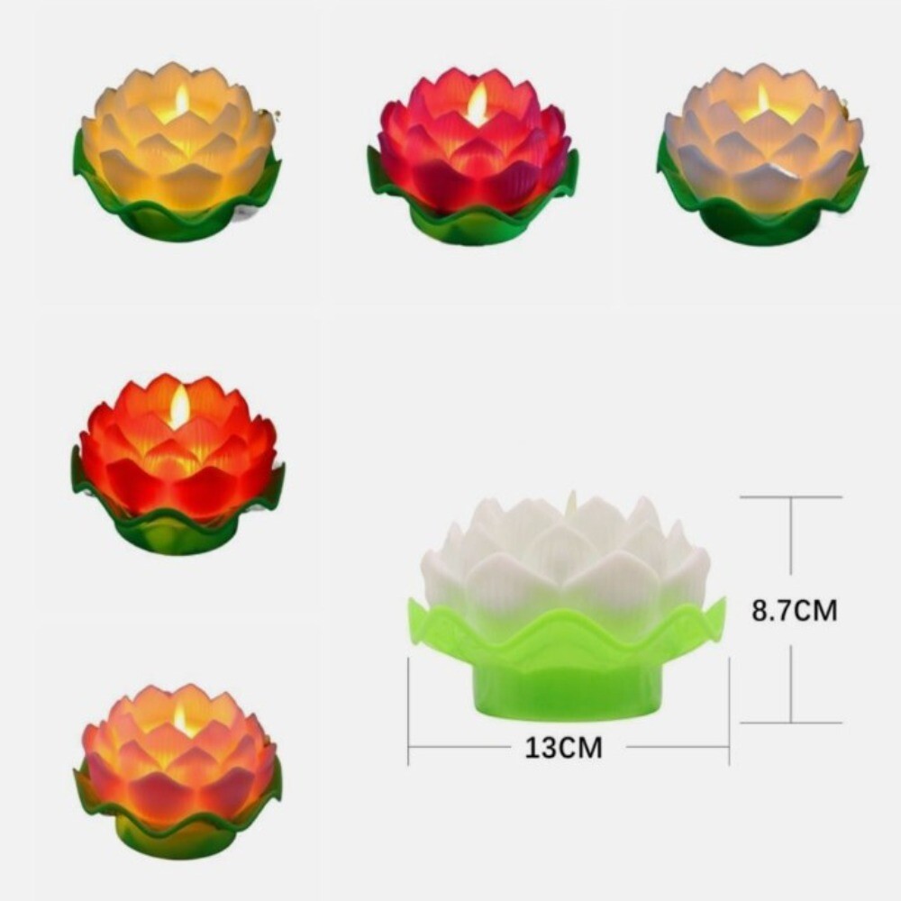 Plastics Lotus Flower Light Lotus Flower Lotus Candles Lotus Candle