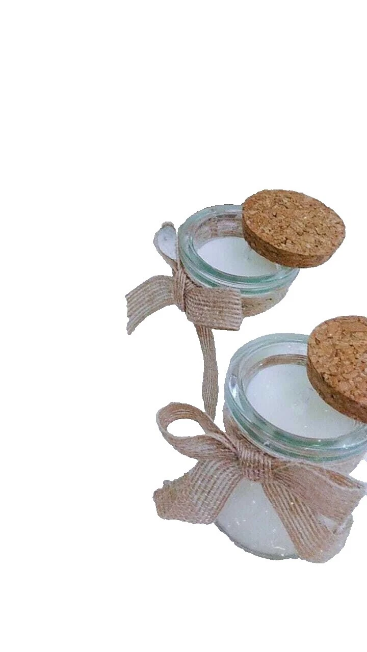 White Medium Soy Wax Décor Candles