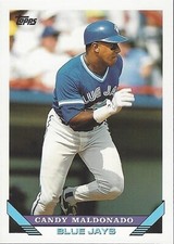 1993 Topps Series 1 Baseball #213 Candy Maldonado Toronto Blue Jays