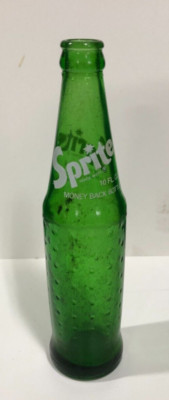 Vintage SPRITE Bottle Green Glass 10 OZ Soda Pop - HOT SPRINGS NATIONAL PARK