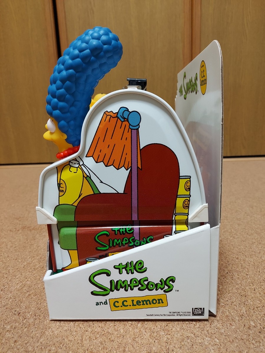 The Simpsons C.C. Lemon Dome Metal Lunch Box Homer Marge Bart Lisa