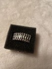Paparazzi Silver Clear Stone Ring — photo 2