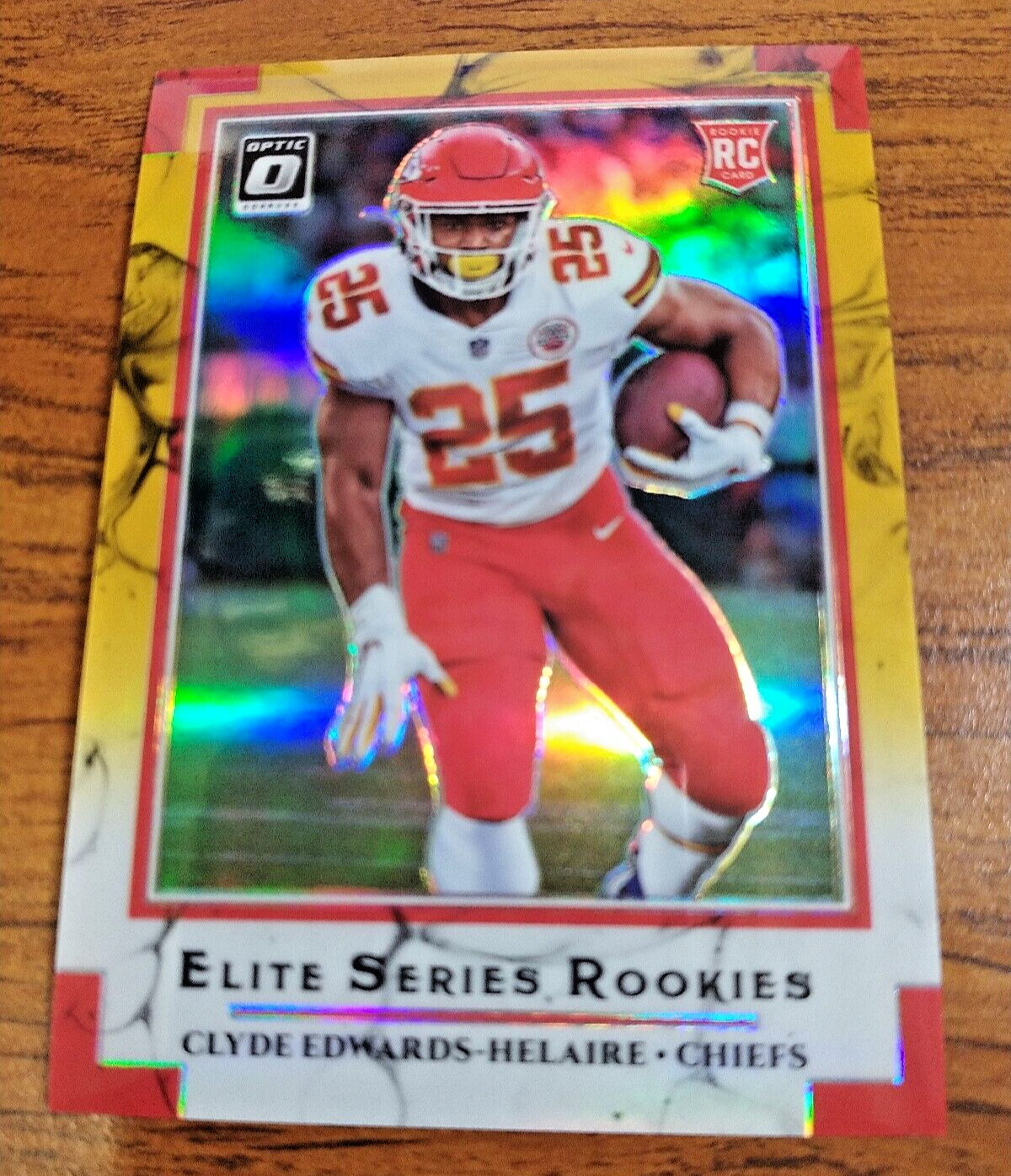 Clyde Edwards-Helaire 2020 Optic Gold Prizm Rookie /10 #ESR-CEH NFL Chiefs