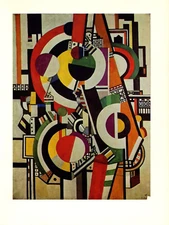 1976 Vintage FERNAND LEGER "The DISKS" Wonderful COLOR offset Art Lithograph