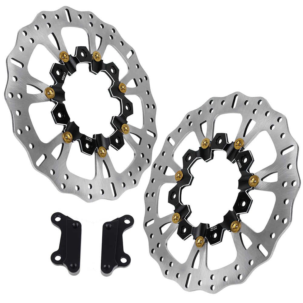 Black Gold 7 Holes Agitator Front Brake Rotor for Harley Street