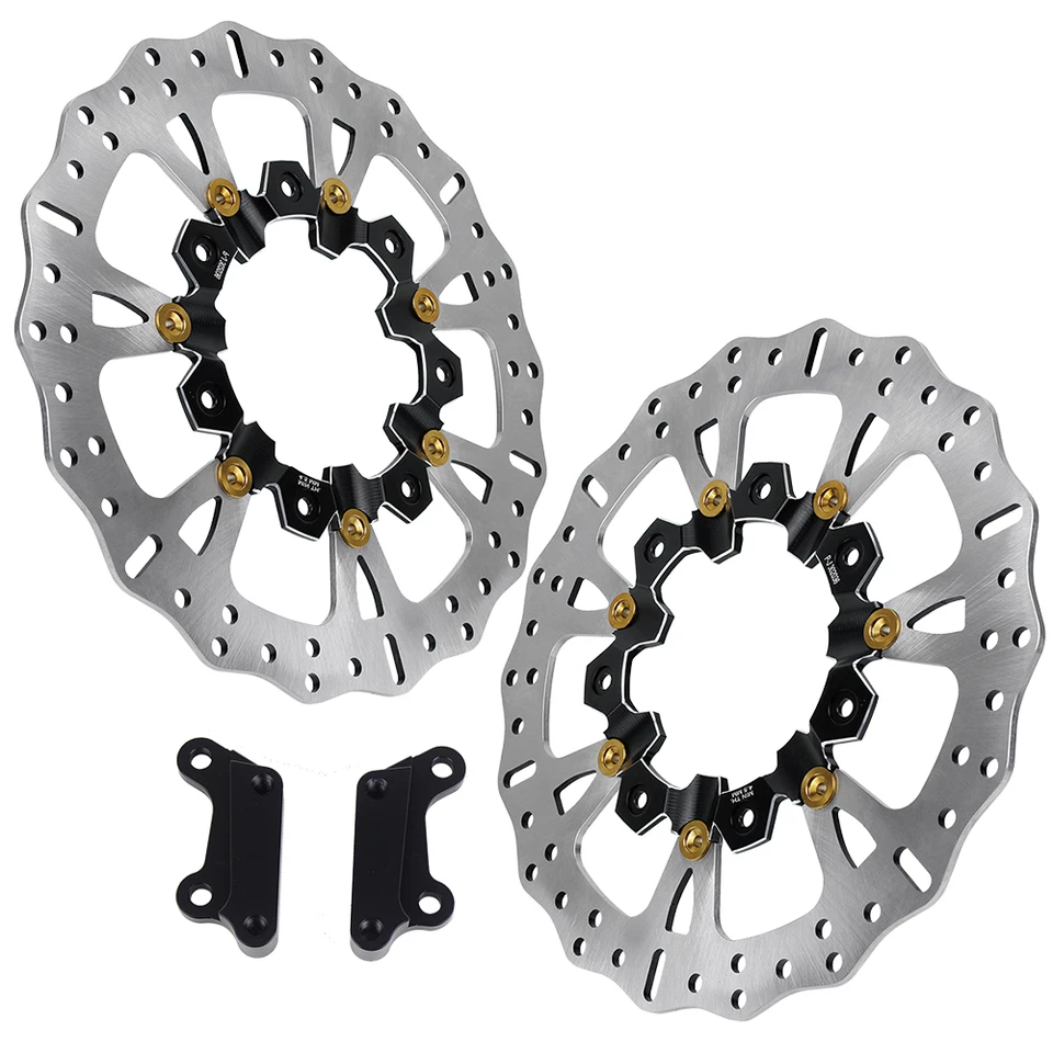 14.0"Black Gold Front Brake Rotor for Harley Touring with Agitator FLTRX FLHR  - Image 4 of 4