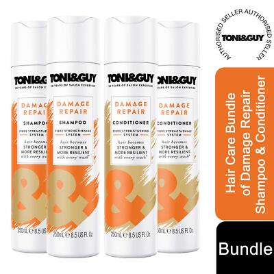 Toni & Guy Damage Repair Shampoo & Conditioner für alle Haartypen, 2x je 250ml