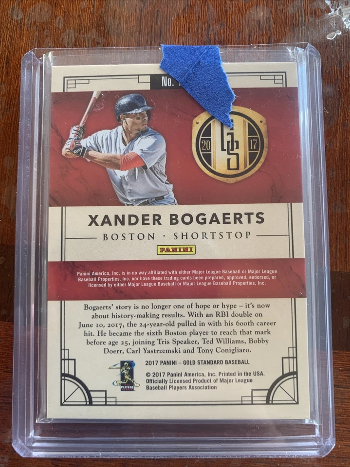 Xander Bogaerts 2017 Panini Chronicles Gold Standard Baseball Card  6/269 #19 - Image 2 of 2