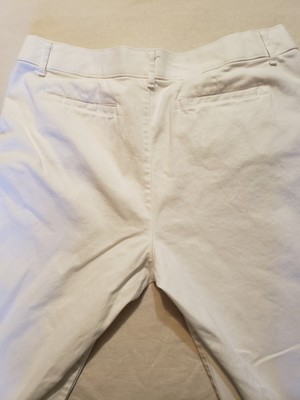 Pantalon Capri Crop Blanc St John's Bay - Taille 10 - Coupe Courte Style Décontracté
