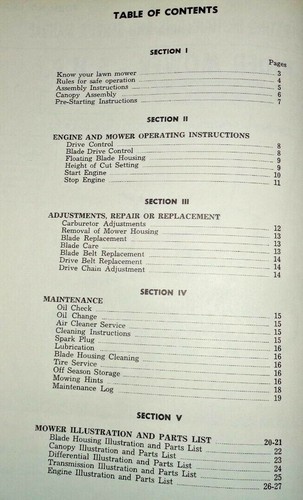 Penncraft JCPenny 1409 Aufsitzrasenmäher Traktor Besitzer/Service/Teilehandbuch OEM! - Bild 2 von 3