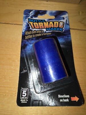 4 Pack Bottle Tornado Maker Blue Orange Green Purple Science Fun Party 