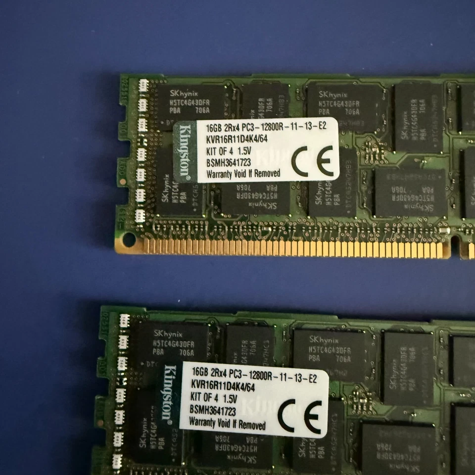 Kingston 64 GB DIMM 1600 MHz PC3-12800 DDR3 SDRAM Memory (KVR16R11D4K4/64) #S-49 - Image 4 of 4