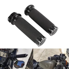 1 Inch Motorcycle Handle Bar Hand Grips For Honda Yamaha Harley Kawasaki Suzuki