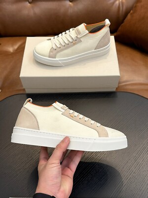 Santoni Casual shoes men's shoes flat lace-up color