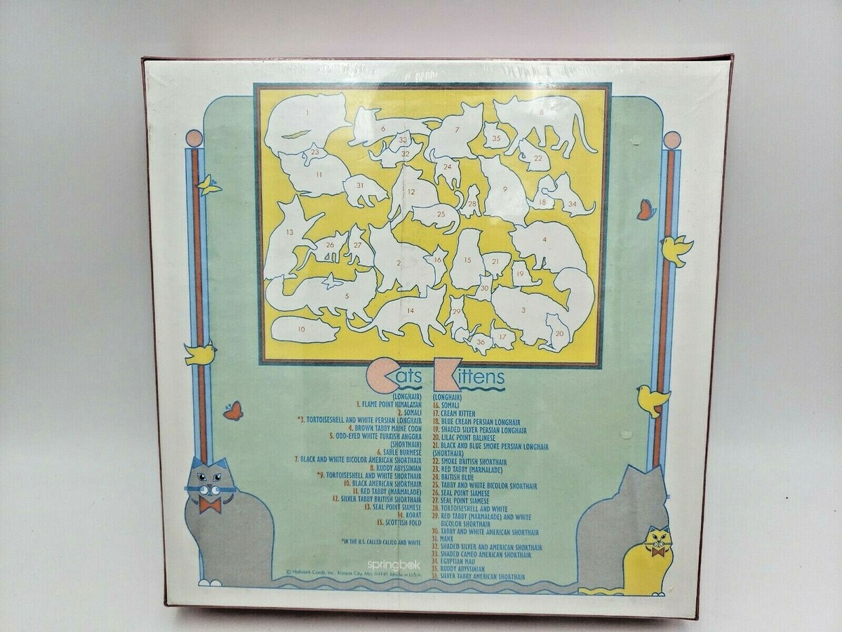 NEW Sealed SPRINGBOK JIGSAW PUZZLE 1000 pc CATS CATS CATS! PZL6117