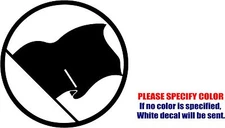 Vinyl Decal Sticker - Anarchy flag Car Truck Bumper Window Laptop JDM Fun 22"