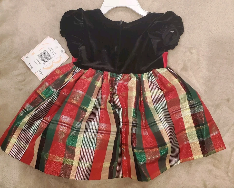 Baby Girl Dress 2 piece. Size 6-9M. By Bonnie Baby. New with tags - Image 3 of 4